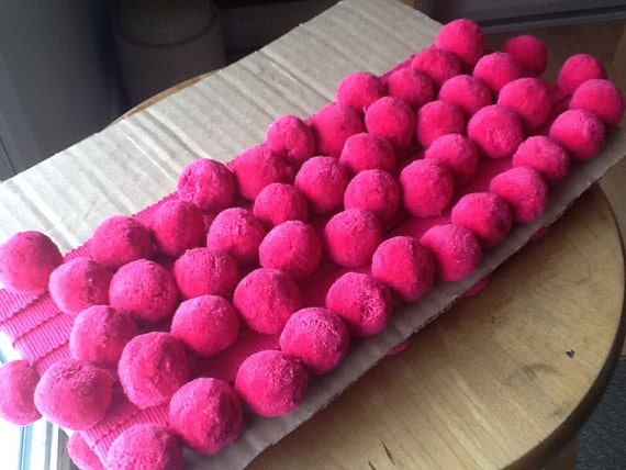 pom trim raspberry pom pom coloured trim pom for Pam 1 pom raspberry Reserve pink large Pom