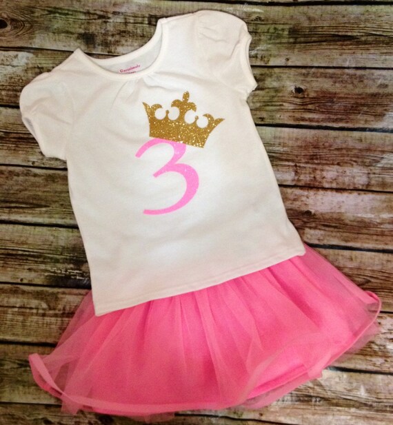 3rd birthday princess shirt