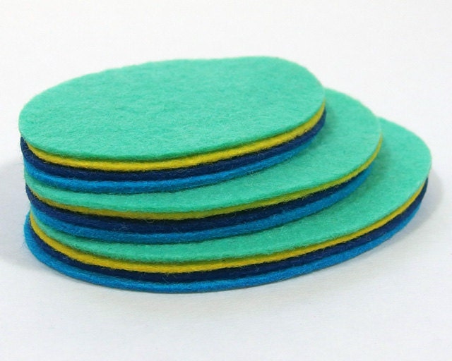 Die Cut Ovals 12 pieces Felt Ovals Die Cut Shapes You Pick
