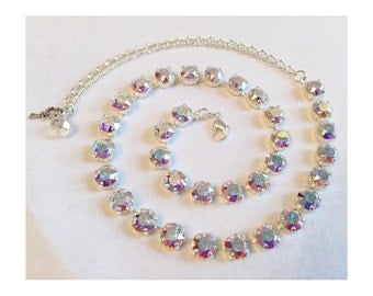 jewellery charms Austrian Crystal choker necklace Inlay Crystal Heart perfume women horloge