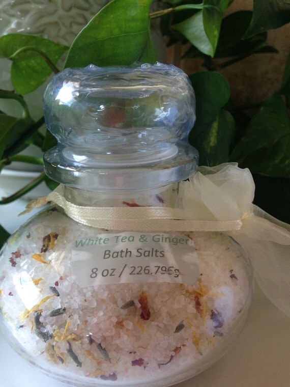Bath Salts 8 oz Handmade Item Comes with wooden by Aromataa