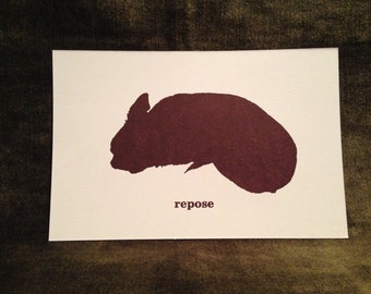 Clovis Card Singles--"Repose" with A9 envelope.
