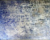 Monocrom-Lgc Heart Attack-Abstract Blue-Original Painting