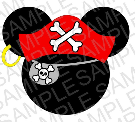 Mickey Mouse Pirate Svg