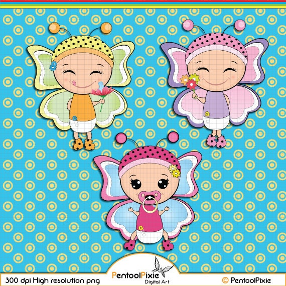 baby shower butterfly clipart - photo #13