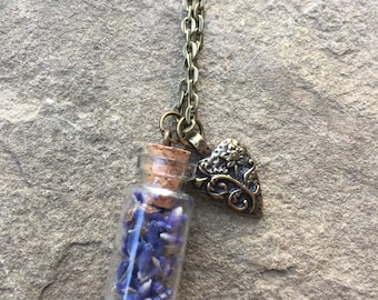 vial necklace valentines day