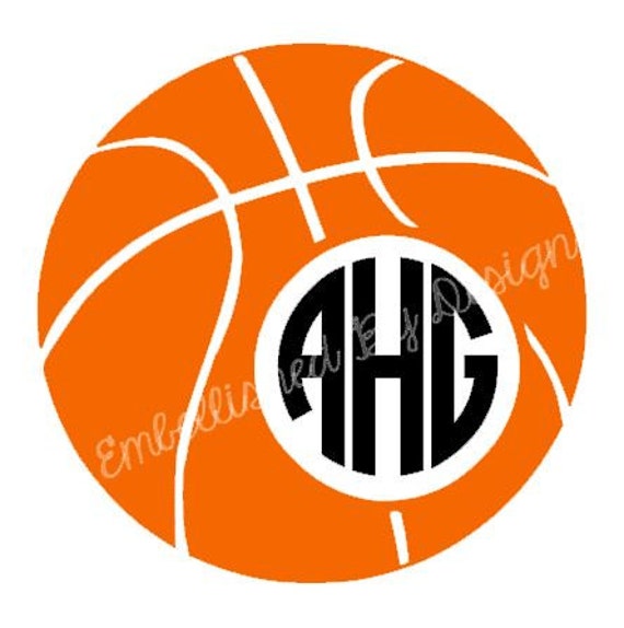 Basketball Vinyl Decal Basketball Car Decal by EmbellishedBD