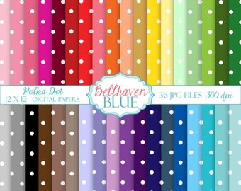Polka Dot Digital papers