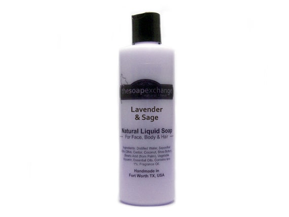 butter liquid shea hair for Body Sage Handmade Shower Wash, & Soap, Lavender Gel Liquid Natural