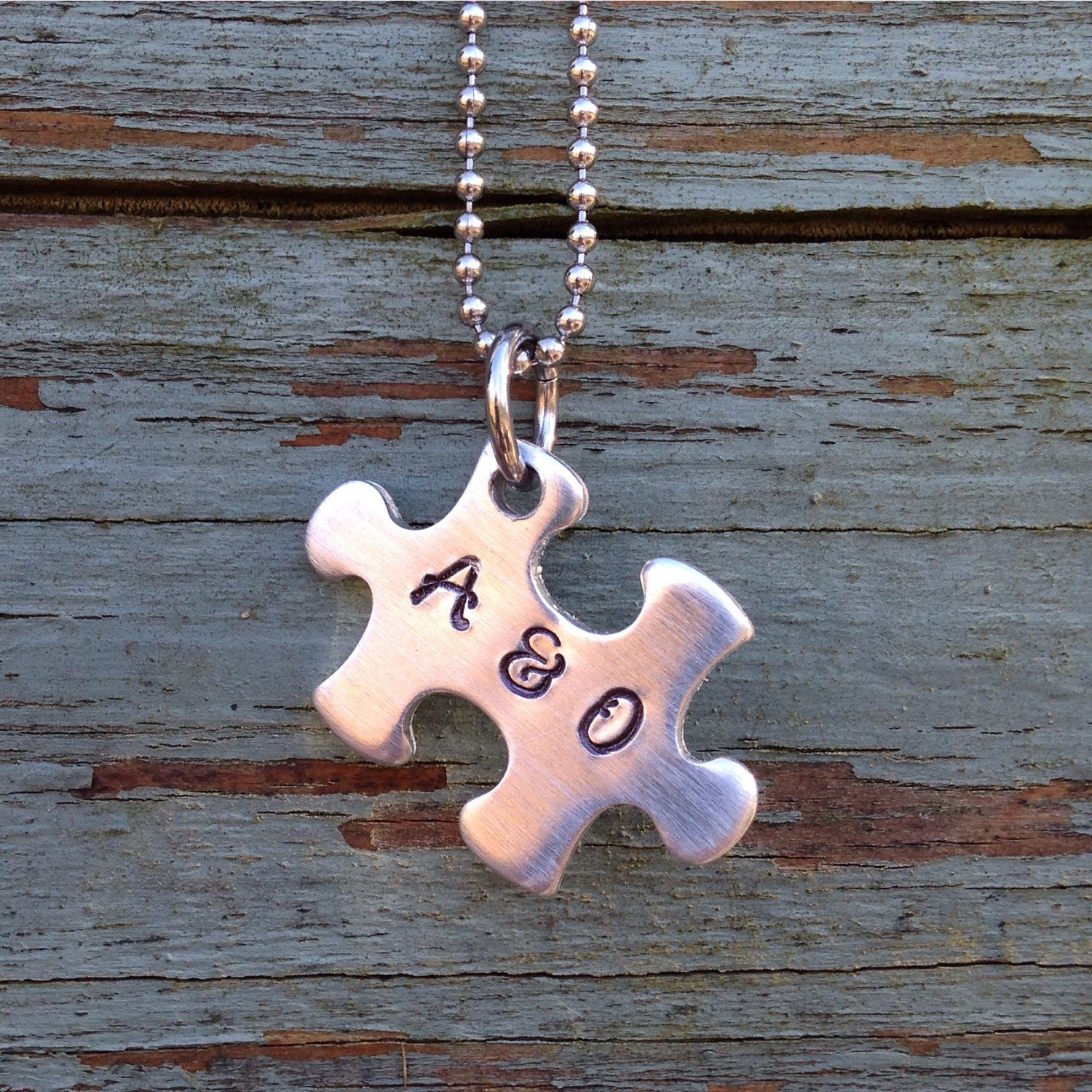 Family puzzle piece necklace Outlet