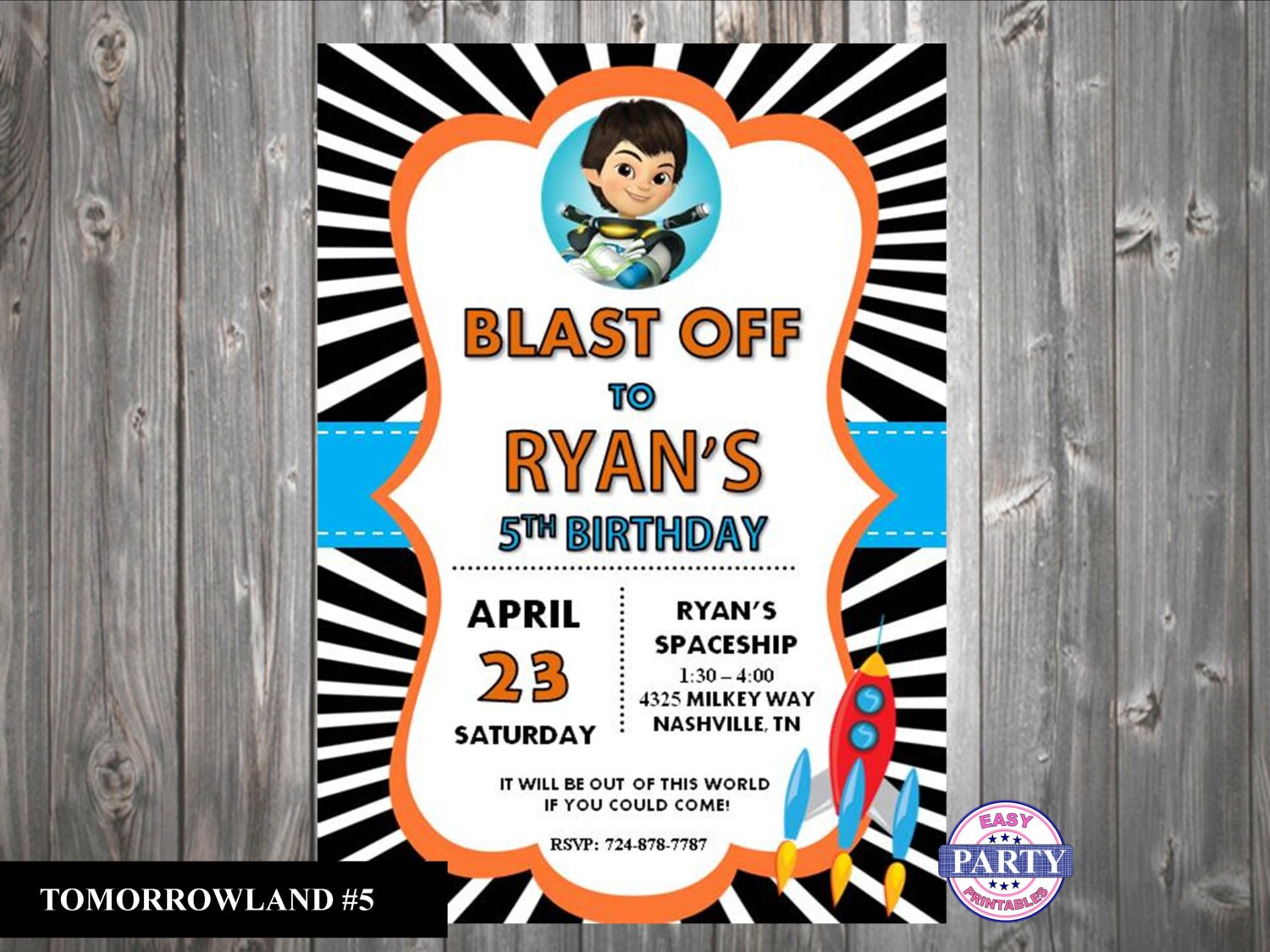 Miles from Tomorrowland Inspired Invitations Tomorrowland 5