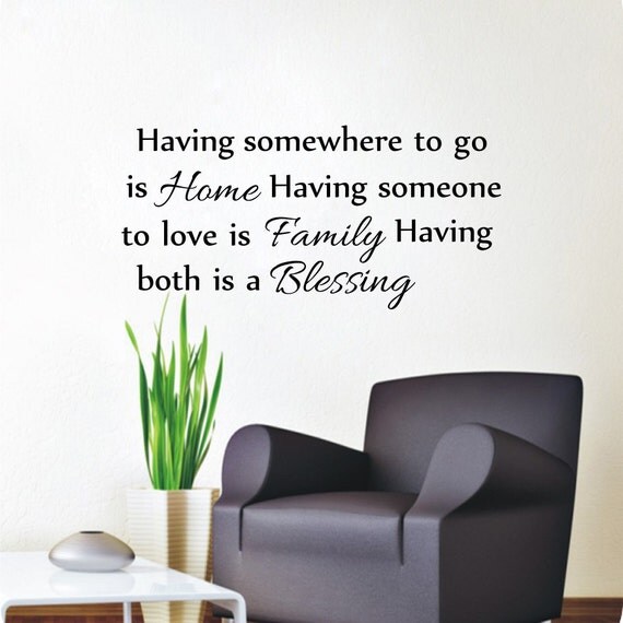Wall Decals Having somewhere to go is home Quote by CozyDecal