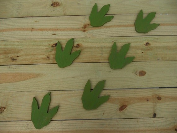 6 Dinosaur Foot Prints, Dinosaur Prints, Dinosaur Paw Prints, Dinosaur Tracks, Fossils, T Rex, Stegosaurus, Brachiosaurus