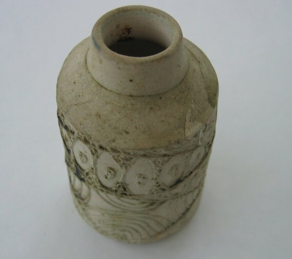 Cornish Pottery Vintage Decorated Carn Pottery Vase Made in