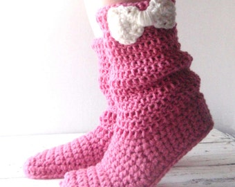 Super Chunky Simply slippers Adult Crochet Slippers