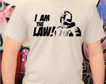 judge dredd i am the law shirt