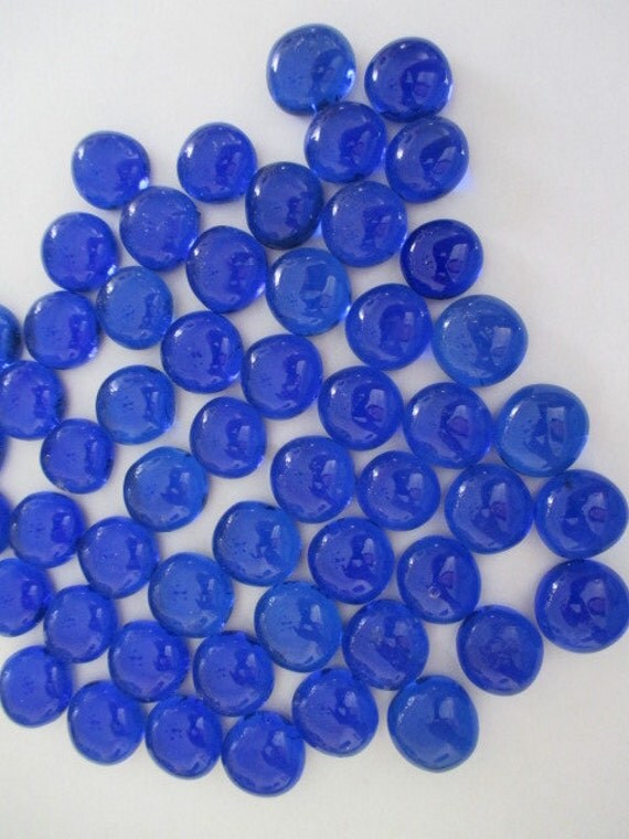 Cobalt Glass Pebbles Blue Mosaic Glass by SalvageSistersMNWI