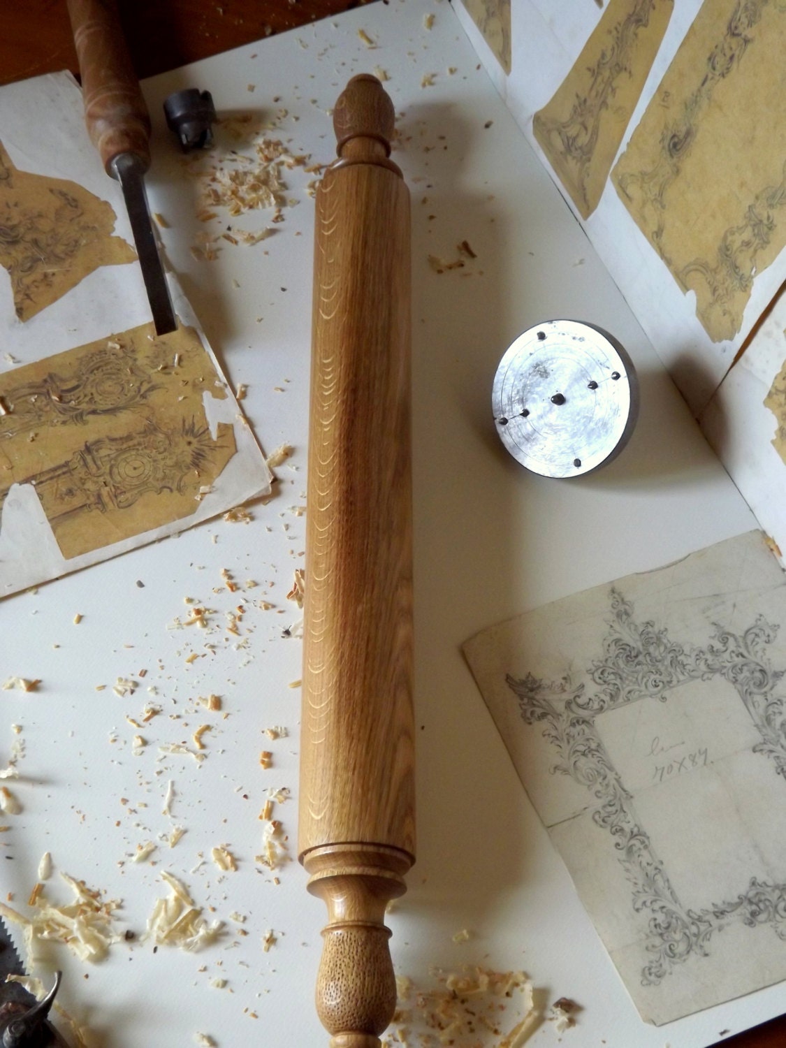 Rolling Pin Italian Mattarello Pasta Pizza Pin HandTurned