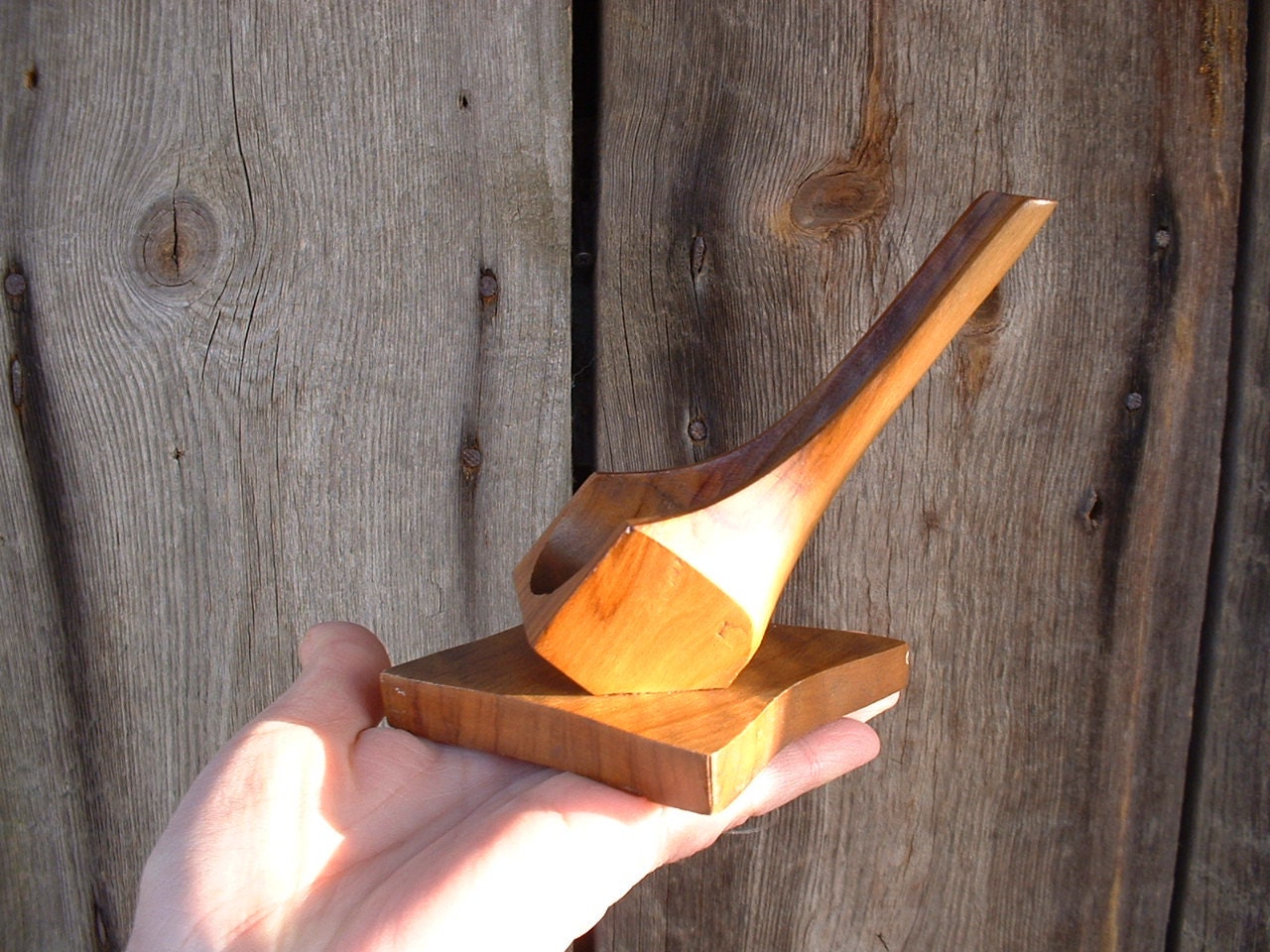 Vintage Pipe Holder Wooden Pipe Holder Precious Wood Pipe