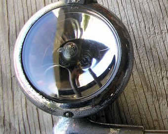 Yellow Glass Light Red Reflectors Industrial by HighDesertRust