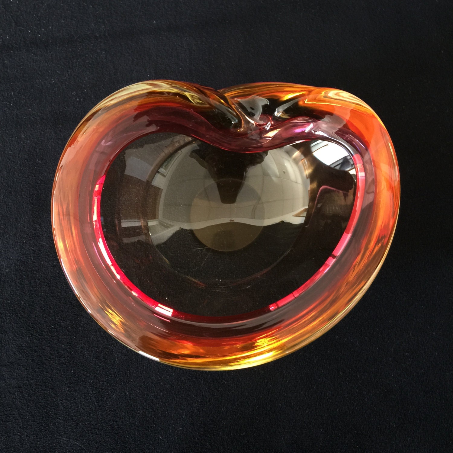 Alfredo Barbini Murano Sommerso Italian Art Glass Bowl by MyMidMod