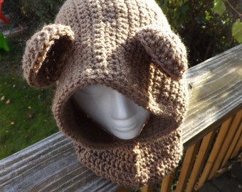 Popular items teddy hooded scarf  for cowl hooded bear