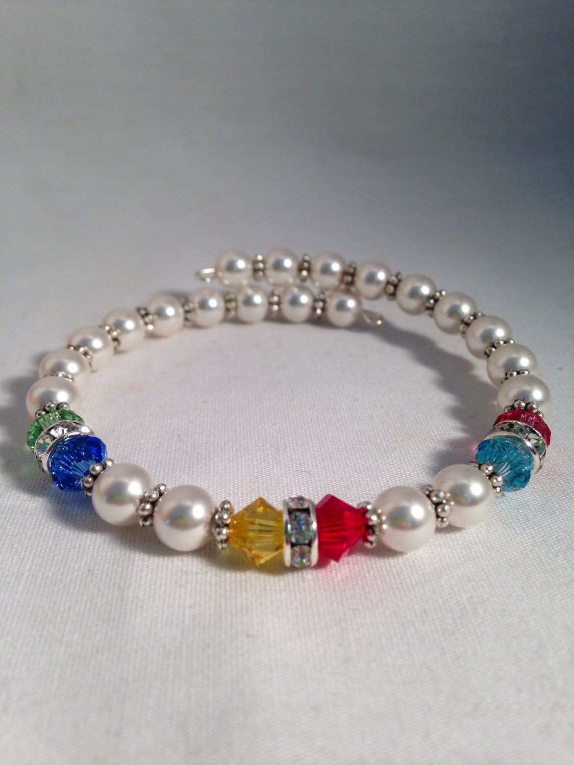 Personalized Grandmother's birthstone bracelet