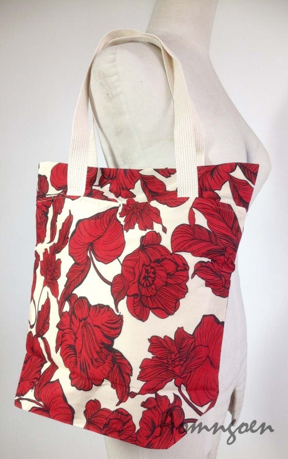 Rose Red Totes, Beach Tote, Bridesmaid Gift Idea, Bridesmaid Tote Bag ...