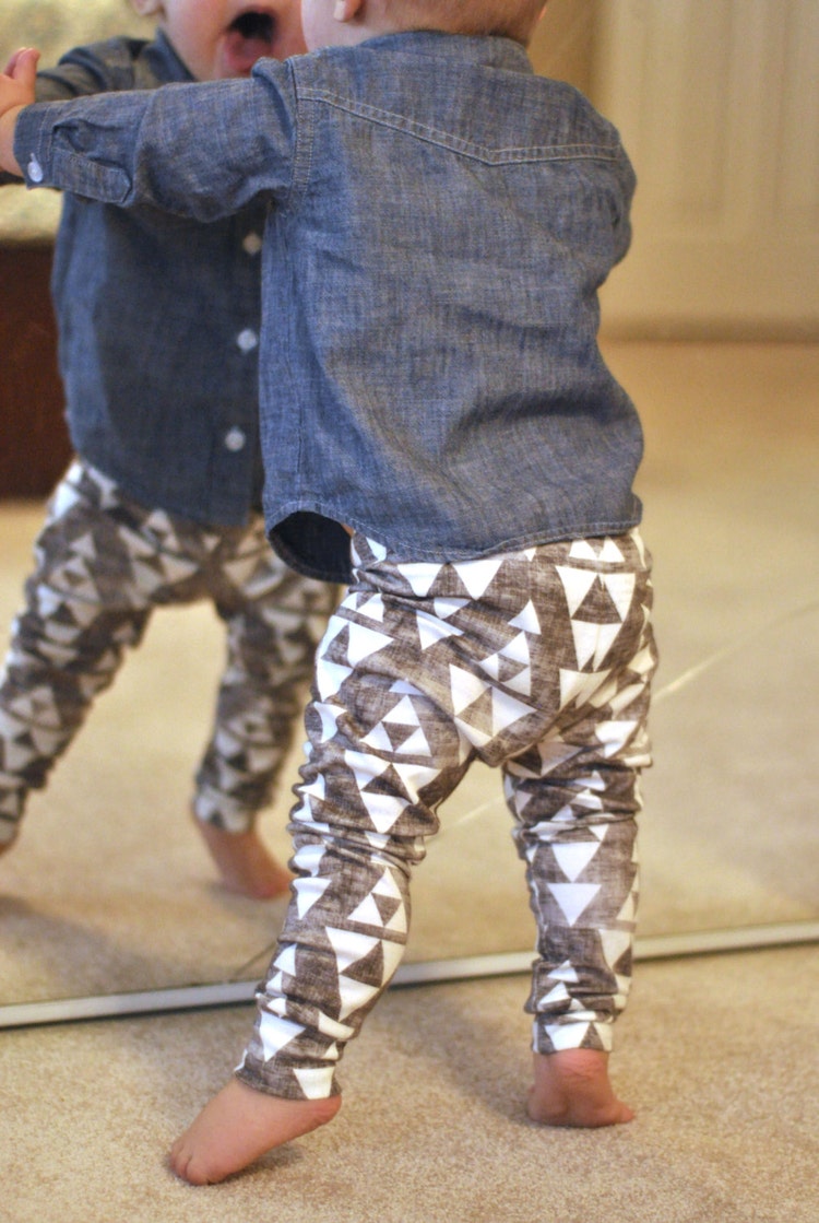 Organic Baby Leggings Boy Leggings Baby Boy by ChubbsLeggings