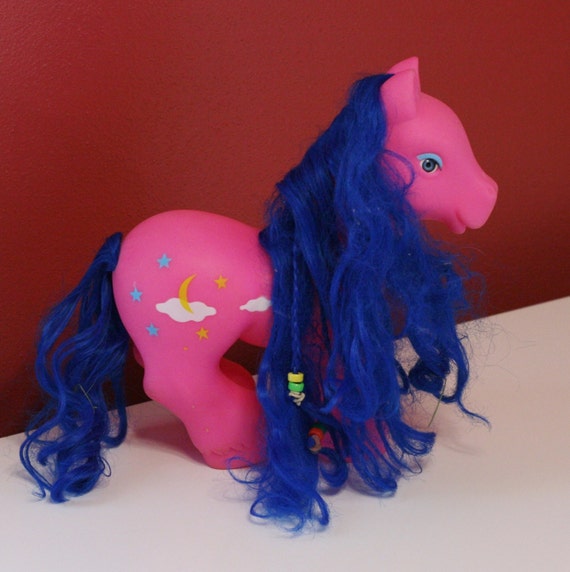 stuffed pink horse