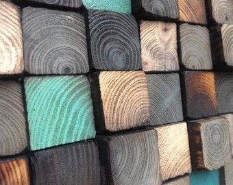 Wood Wall Art - Reclaimed Wood Sculpture