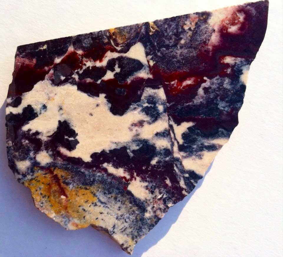 Indian Blanket Jasper Rough Slab by FireandEarthJewels on Etsy