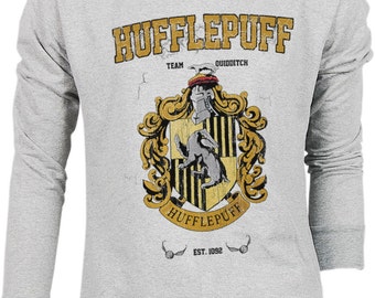 Hufflepuff Harry Potter Hogwarts Quidditch Team Festival Retro VTG Jumper Sweater Sweatshirt Long Sleeve Pullover Hoodie Hood S M L