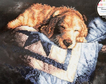 Snooze Stamped Cross Stitch Kit