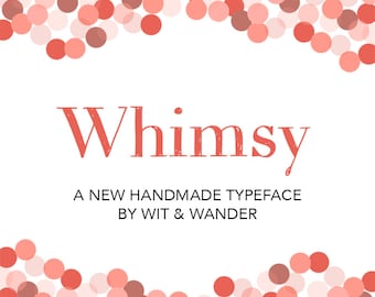 WHIMSY - Hand Drawn Chalkboard Font Commercial Use License