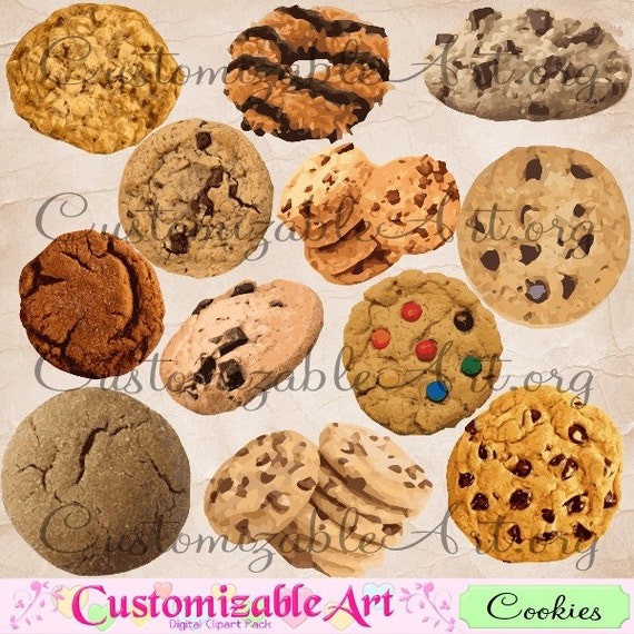 Cookies Clipart Digital Cookie Clip Art Sweets Desserts
