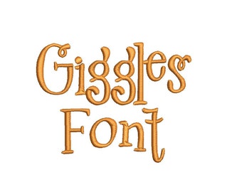 Giggles Machine Embroidery Font Alphabet - 3 Sizes