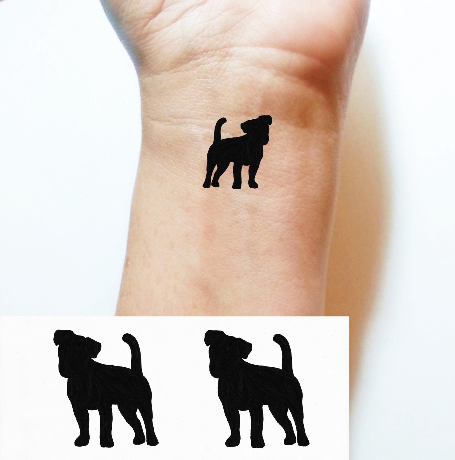 temporary tattoo black jack russell terrier by temporary tattoo black jack russell terrier by