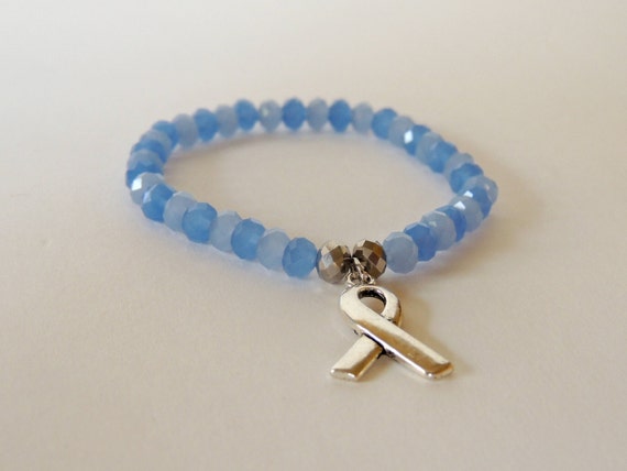 Items similar to Periwinkle EA/TEF Awareness Beaded Stretchy Bracelet ...