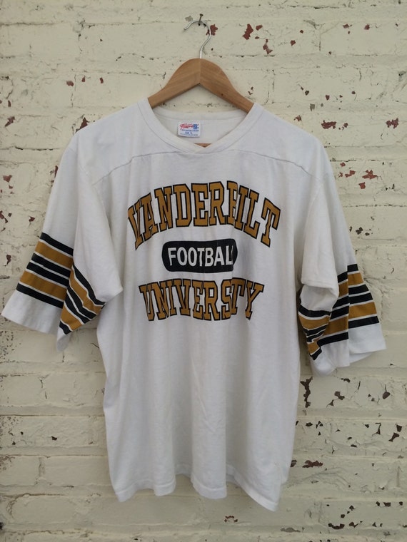 Vintage Vanderbilt University Football Jersey Style Shirt Size