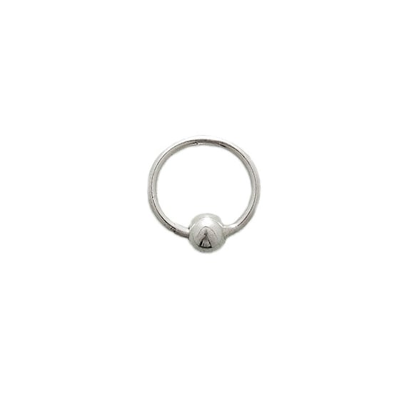 9 mm Sterling silver nose ring. nose ring hoop. by Umanativedesign
