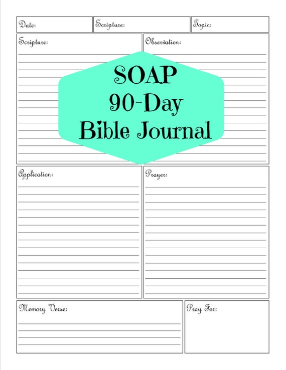 soap bible study journal