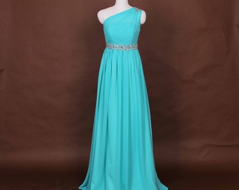Items similar to Turquoise Bridesmaid Dress, Turquoise Dress, Prom ...