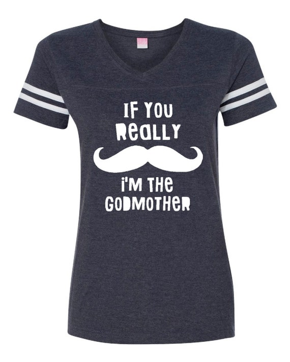 If You Really Mustache Im The Godmother Tshirt. by RedBananaDesign
