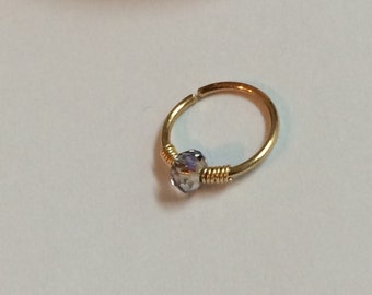 cartilage earring, helix earring, small cartliage ring,tragus earring,tiny hoop nose,extra small gold nose ring,extra small silver nose ring