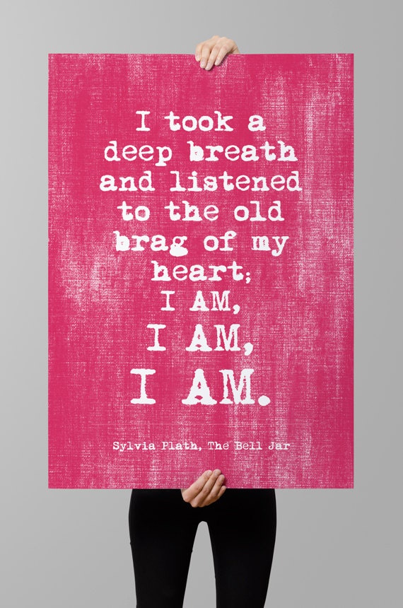 Sylvia Plath Quote Artist Gift Printable Art Printable Quotes