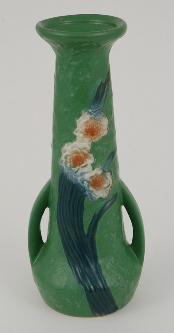 Items similar to Vintage 40s Reproduction Roseville Vase Jonquil