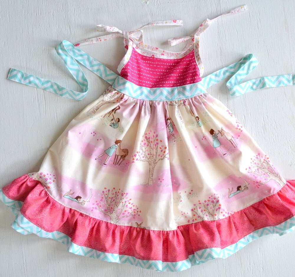 3T Twirl Dress Little Girls Boutique Dress Ready by GirlWithATwirl