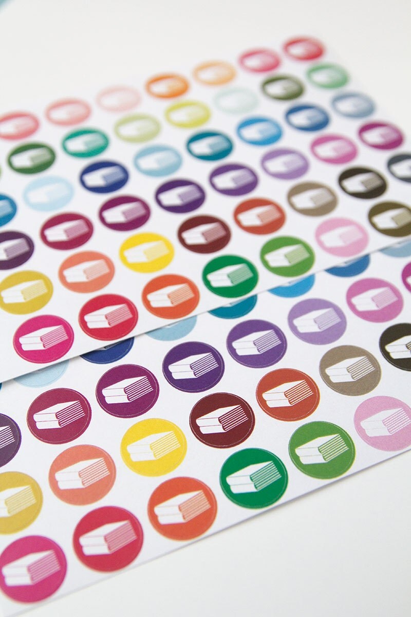 48 book stickers library stickers planner stickers read