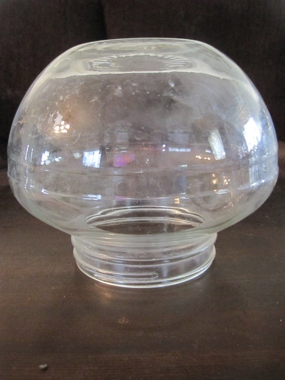 Vintage Sana Fount Glass Chicken Waterer Feeder Globe